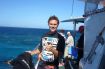 Nigel getting ready to do his first intro dive on board Passions of Paradise.