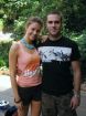 Nigel with Miss Universe Jennifer Hawkins at AJ Hackett bungy site