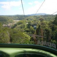 Coming into the Barron Gorge on Skyrail.